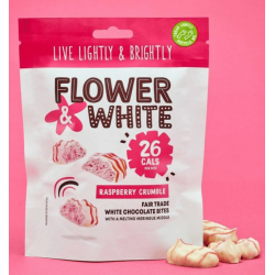 Flower & White Bites - Raspberry Crumble - 6x75g